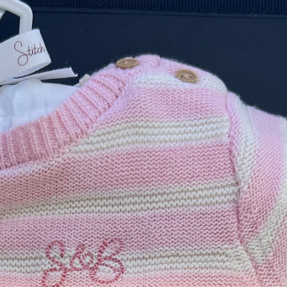 Stitch & Bean Striped 2 Piece Baby Setw